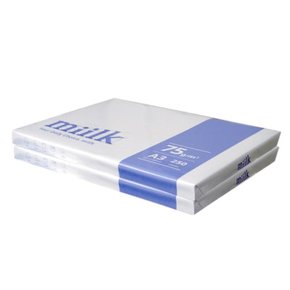 밀크 A3 복사용지(A3용지) 75g 500매(250매 2권)