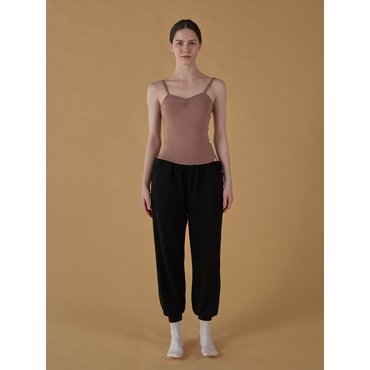 해피요기즈 Soft Modal Jogger Pants - Black