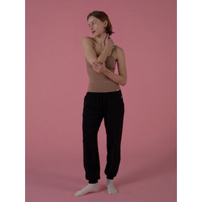 Soft Modal Jogger Pants - Black