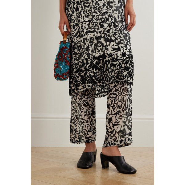 블랙 가죽 뮬 46376663162958617