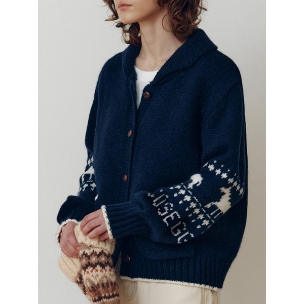 Nordic Shawl Collar Knit Cardigan_EEFCA64_3color