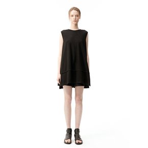 RAW EDGE LINE SLEEVELESS_BLACK