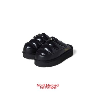 마르디 메크르디 레폼프 HIVER PADDING SLIPPER_BLACK