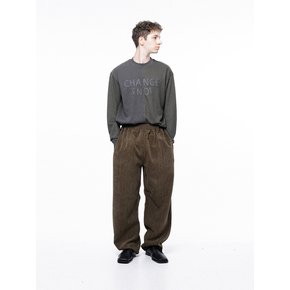 Jacquard String Rug Pants - Brown /M243PT02BR