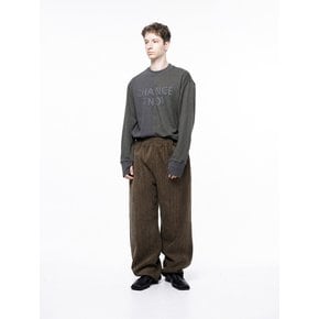 Jacquard String Rug Pants - Brown /M243PT02BR