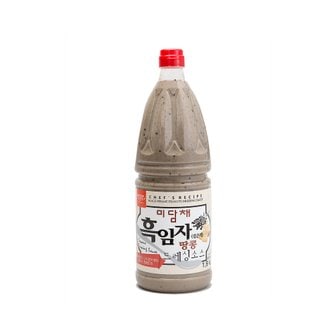  미담채 흑임자(검은깨) 땅콩 드레싱 소스 1.9kg x8개