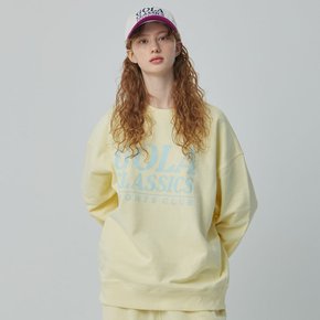 BOLD LETTRING SWEATSHIRTS [LEMON]