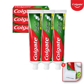 콜게이트 colgate 1450ppm 잇몸 충치 예방 불소 쿨민트 치약 100gx3개+치약짜개