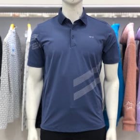 루이까스텔 S/S 남성 소매 레터링 망점 프린트 반팔 티셔츠 3MRTS422L