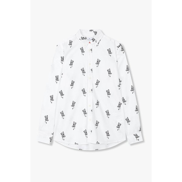 [PS PAUL SMITH] 카우 프린트 버튼 다운 카라 셔츠 5735303004000