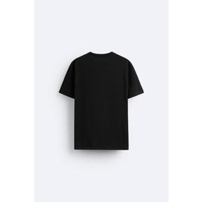 베이직 브이넥 티셔츠 5584/362 BLACK