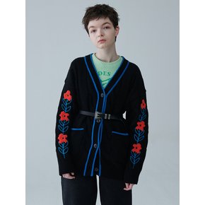 POPPY MIXED WOOL 가디건/블랙