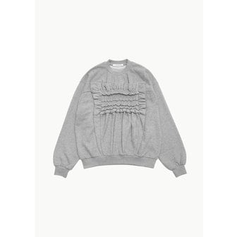 샵아모멘토 세실리에반센 24PF CECILIE BAHNSEN OLLIE SWEATSHIRT IN GREY MELANGE