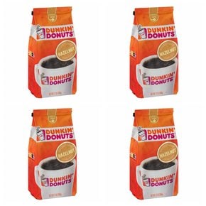 [해외직구]던킨도넛 헤이즐넛 그라운드 커피 340g 4팩/ Dunkin Donuts Hazelnut Flavored Ground Coffee 12oz