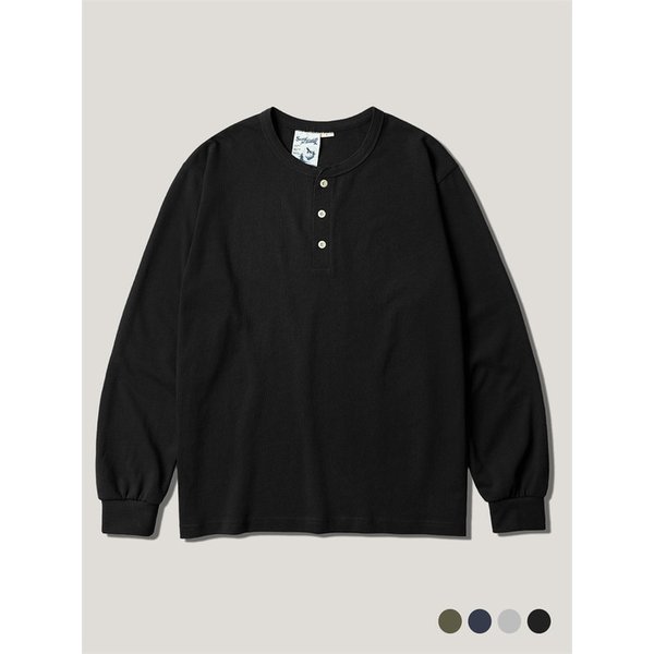 스테이블 헨리넥 긴팔티 블랙 SJLT4748