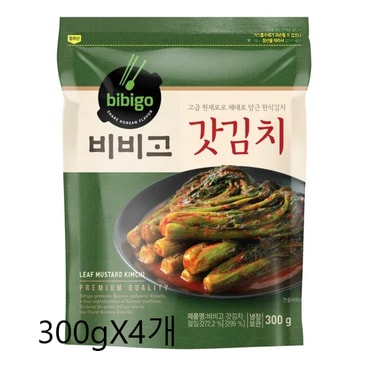 비비고 CJ 비비고 갓 김치 300g X 4 개