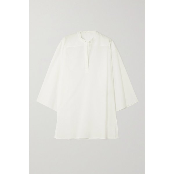 Omao Oversized Cotton-voile Tunic 아이보리