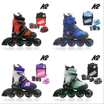 K2스케이트 ※[추가즉쿠][K2]안나/에디 4종 아동인라인 가방+보호대+헬멧[풀]