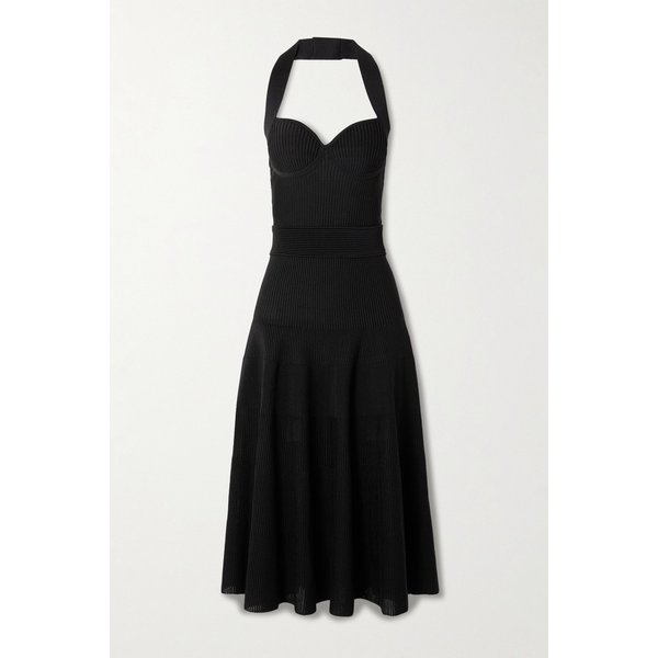 리브 저지 홀터넥 미디 원피스 46376663162945903