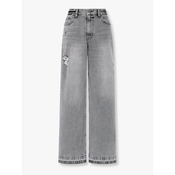 [리오더] 디스트로이드 데님 와이드 진_라이트 그레이 7116255302