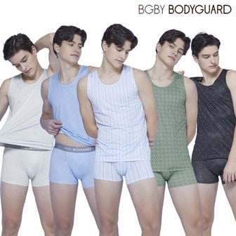 보디가드 [방송히트]보디가드 BMD063 흡한속건 빅사이즈 메쉬 런닝 드로즈세트 10종(95-110사이즈)