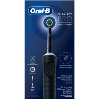  오랄비 Oral-B 전동 칫솔 바이탈리티 프로 2분타이머 블랙, 1개