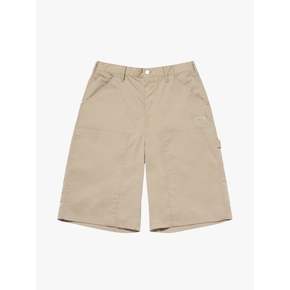 CHINO CARGO LONG SHORTS-BEIGE