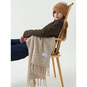 Boucle Tassel Knit Muffler (5 Colors)