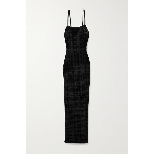 모노그램 데보레 벨벳 미디 원피스 46376663162945955