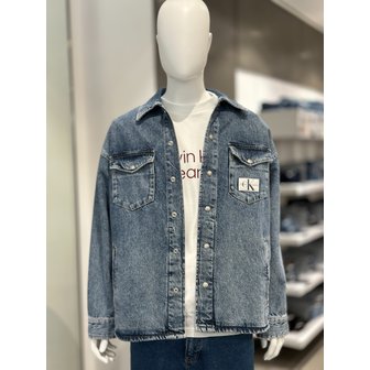 Calvin Klein Jeans [여주점] 캘빈클라인 남성 오버사이즈핏 데님 셔츠 자켓 (ZM02830-1A4)