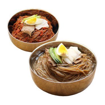  선비찬 물냉면10인분세트 옥천칡냉면사리 2Kg + 냉면육수 10봉