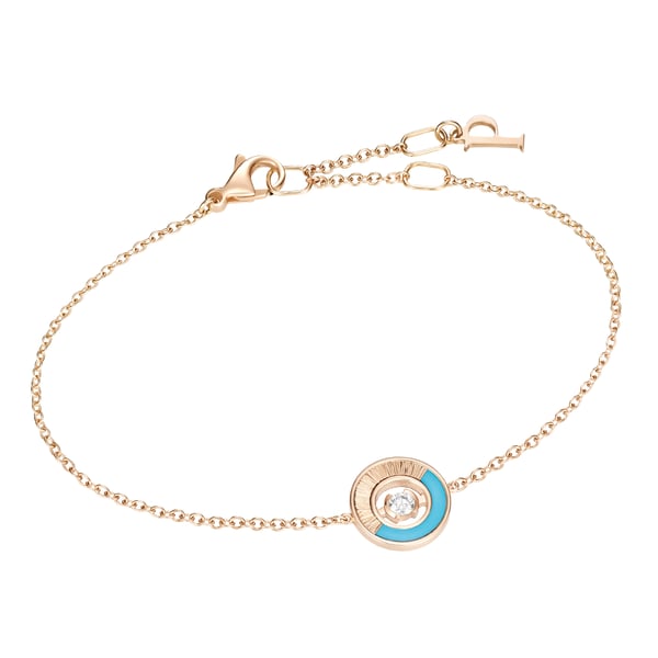 포제션 바이브런트 팰리스 브레이슬릿 로즈 골드 - 터콰이즈