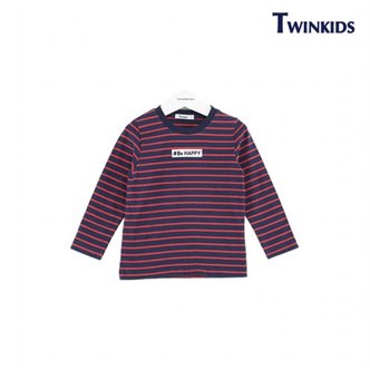 트윈키즈365 [TWINKIDS] 레터링스트라이프 티셔츠(T8ST9T15_RE)