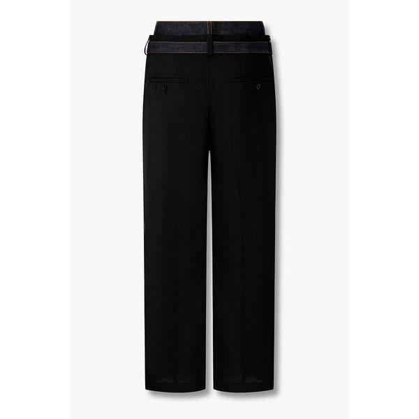 남성 데님 믹스 슈팅 팬츠 (블랙) 6426111110000