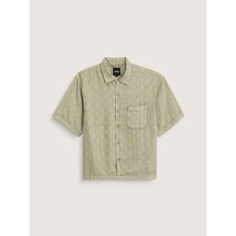 반스 [반스 공식] 반 도렌 텐셀 체크 캠프 반소매 셔츠/ VN000TA4FSG1