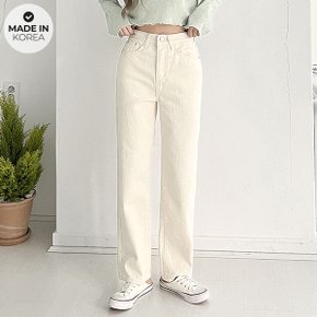 덴버 하이웨스트 와이드 일자 코튼 팬츠_P321169897