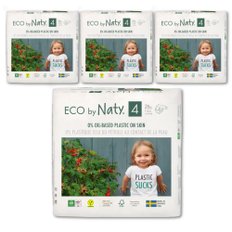 [Eco by Naty] 네띠 친환경 밴드 기저귀 4단계 26매 x 4팩