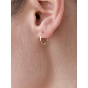 [단독][Mamre]14k Slim ring earring(2size)