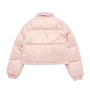 BASIC LOGO OVERSIZE SHORT CROP DUCK DOWN JACKET PINK 오버사이즈숏패딩  덕다운 핑크