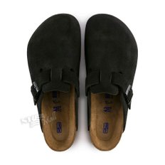 버켄스탁 NA 보스턴 미디움 네로우 660473 BIRKENSTOCK UNISEX BOSTON SOFT FOOTBED SUEDE LEATH