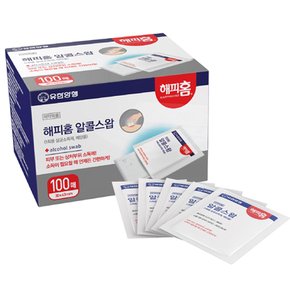 알콜스왑 100매 / 일회용 소독 알콜솜 개별포장