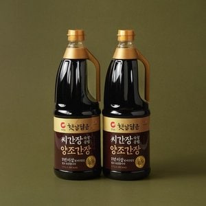 청정원 씨간장 숙성 양조간장골드 1.7L X 2입