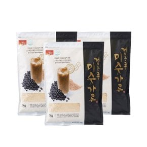 청은에프엔비 옛날 검은콩 미숫가루 1kg x 3개 대용량 세트 블랙푸드 선식 식사대용