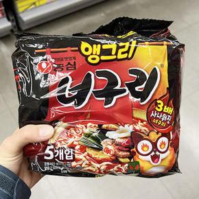 앵그리 너구리 121g x 5 x 2개