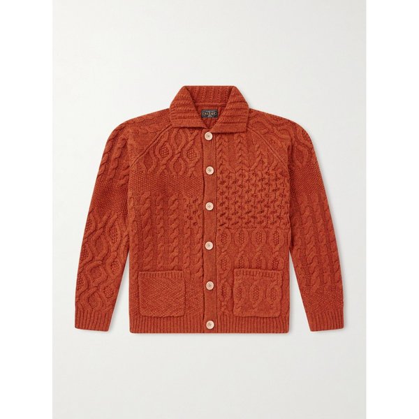 빔스 알란 패치워크 케이블 니트 울 가디건 46376663163004949