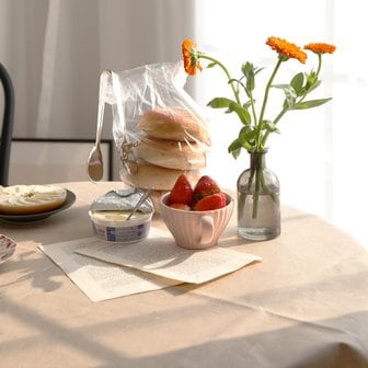 한스갤러리 베이직 방수 원형 사각 식탁보 테이블보
