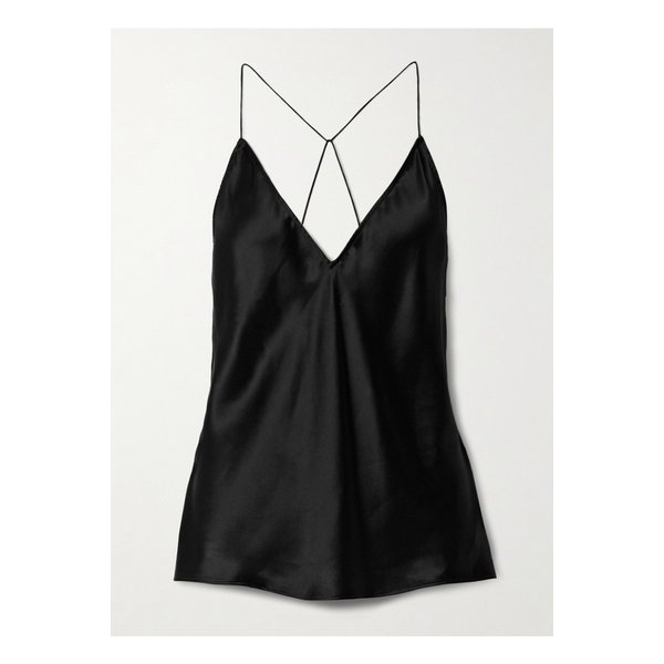 닐리 로탄 에밀 실크 샤르뫼즈 캐미솔 블랙 46376663162867402