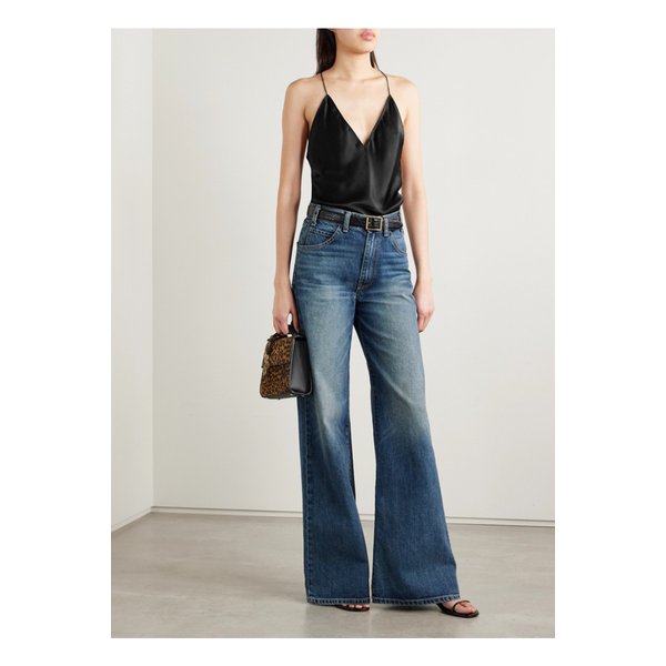 닐리 로탄 에밀 실크 샤르뫼즈 캐미솔 블랙 46376663162867402