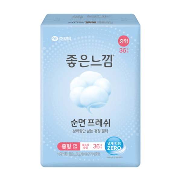 [쓱7클럽]좋은느낌 순면프레쉬 중형 36P