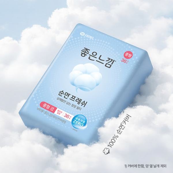 [쓱7클럽]좋은느낌 순면프레쉬 중형 36P